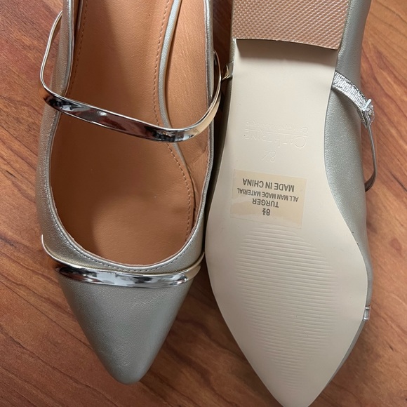 NWOT Catherine Malandrino Gold Turner Flats, Size 8.5 - Picture 4 of 7
